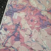 Old MDI map Germany Agricultural and vintage population