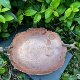 Large Art Nouveau copper fruit bowl Italy 1890s