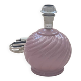 Small candy pink ceramic lamp base