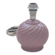 Petit pied lampe en céramique rose bonbon