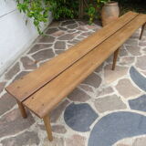 Oak cloakroom bench 247 cm