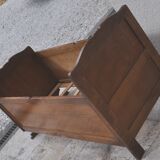 Child bed wood décor bird