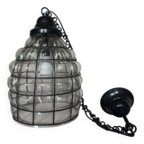 Glass and metal pendant light, Ulysses' garden