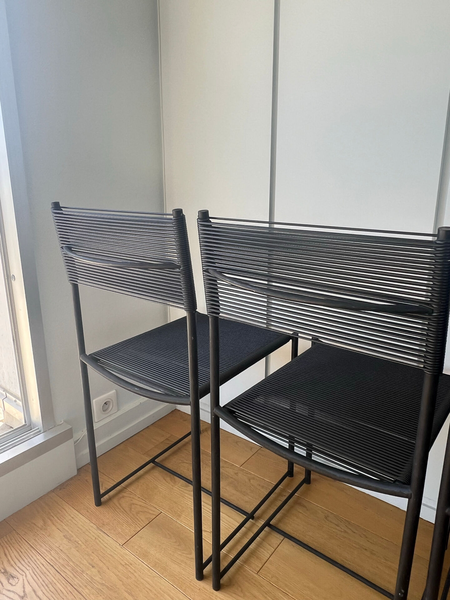 3 Spaghetti chairs by Alias