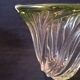 Val Saint Lambert Crystal 'Torsade' Vase in Gradient Apple Green