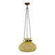 1950's Glass & Brass Pendant Light