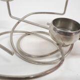 Metal design tea light holder, The Netherlands 1980's