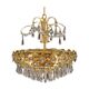 Brass chandelier, Danish design, 1970s, production: Denmark