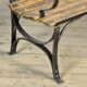 Banc de parc en fer riveté, années 1920