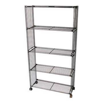 vintage metal bookshelf shelf design Multistrux by Multimueble