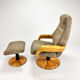 Fauteuil & repose-pied, années 1980