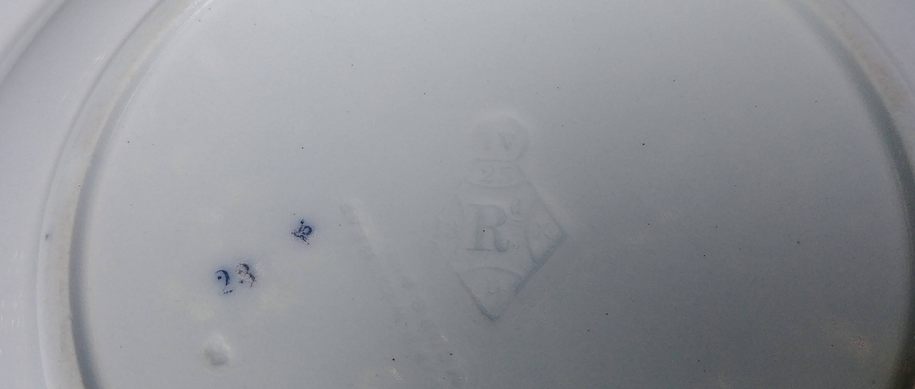 Very old BWM English porcelain plate/serving dish from Brown Westhead Moor