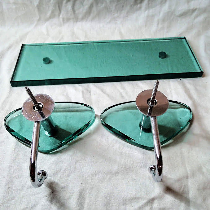 Max Ingrand coat rack sandher for Fontana Arte, green glass