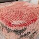 Handmade Berber pouf in wool 60 X 60 X 20 CM