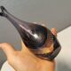 Purple/transperent Beak vase in mouth-blown glass of high quality. Danish design