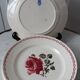 Set of 6 flat plates Badonviller years 30-40