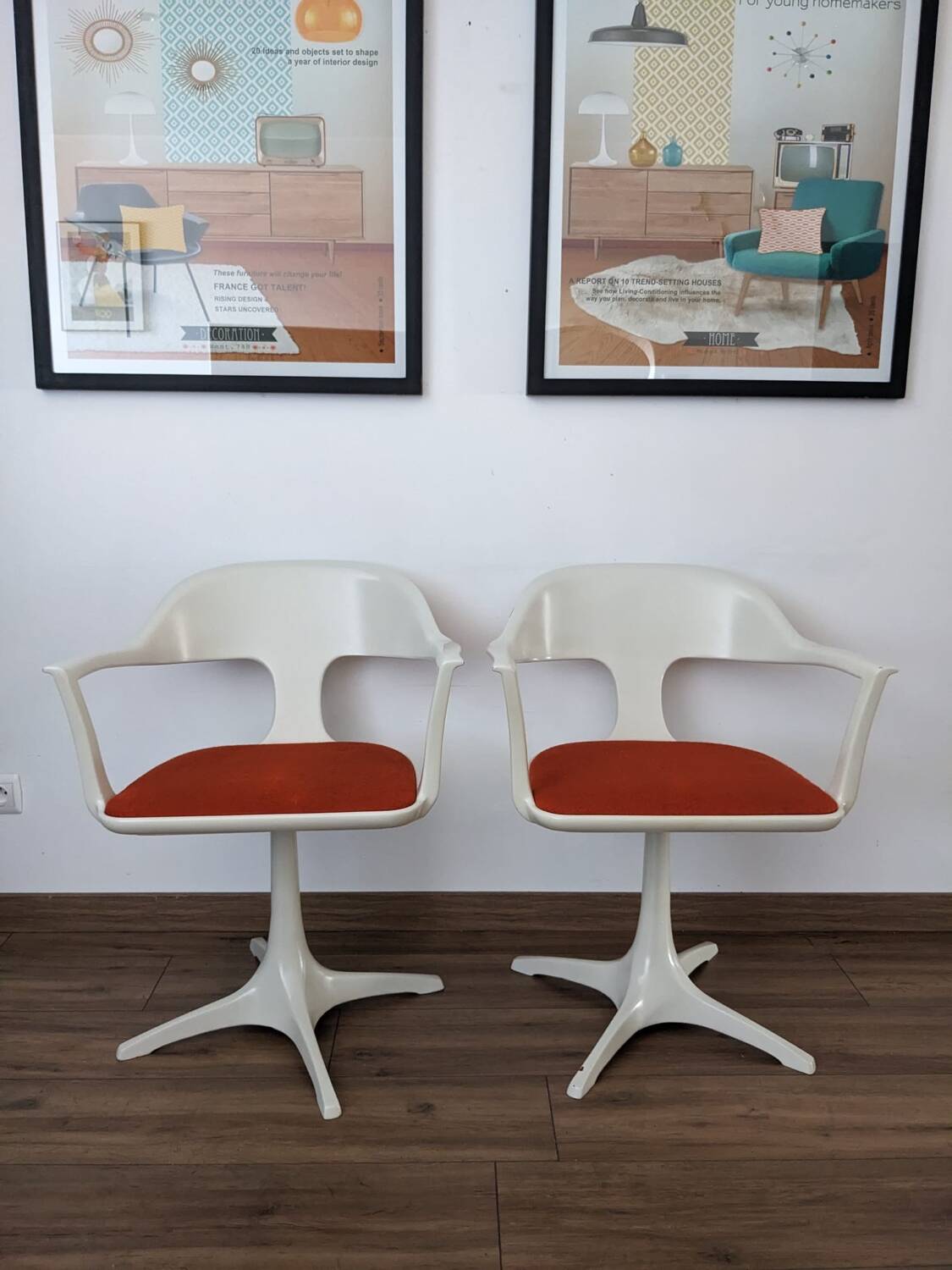 Table et chaises Space Age par Konrad Schäfer pour Lübke 1969
