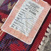 Handwoven wool oriental rug – 220 × 100 cm