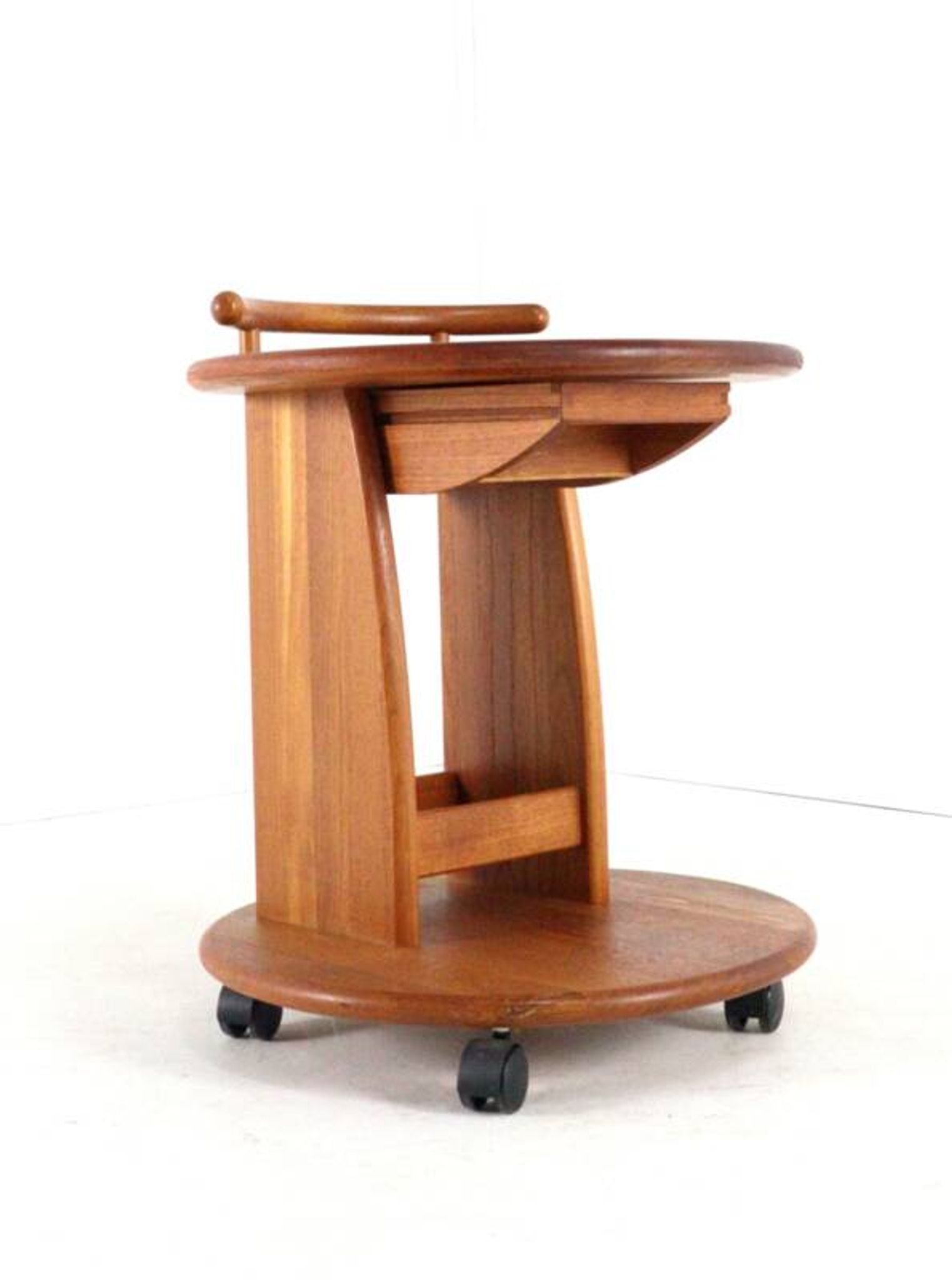 Chariot Aksel Kjersgaard - design danois en teck - moderne du milieu du siècle