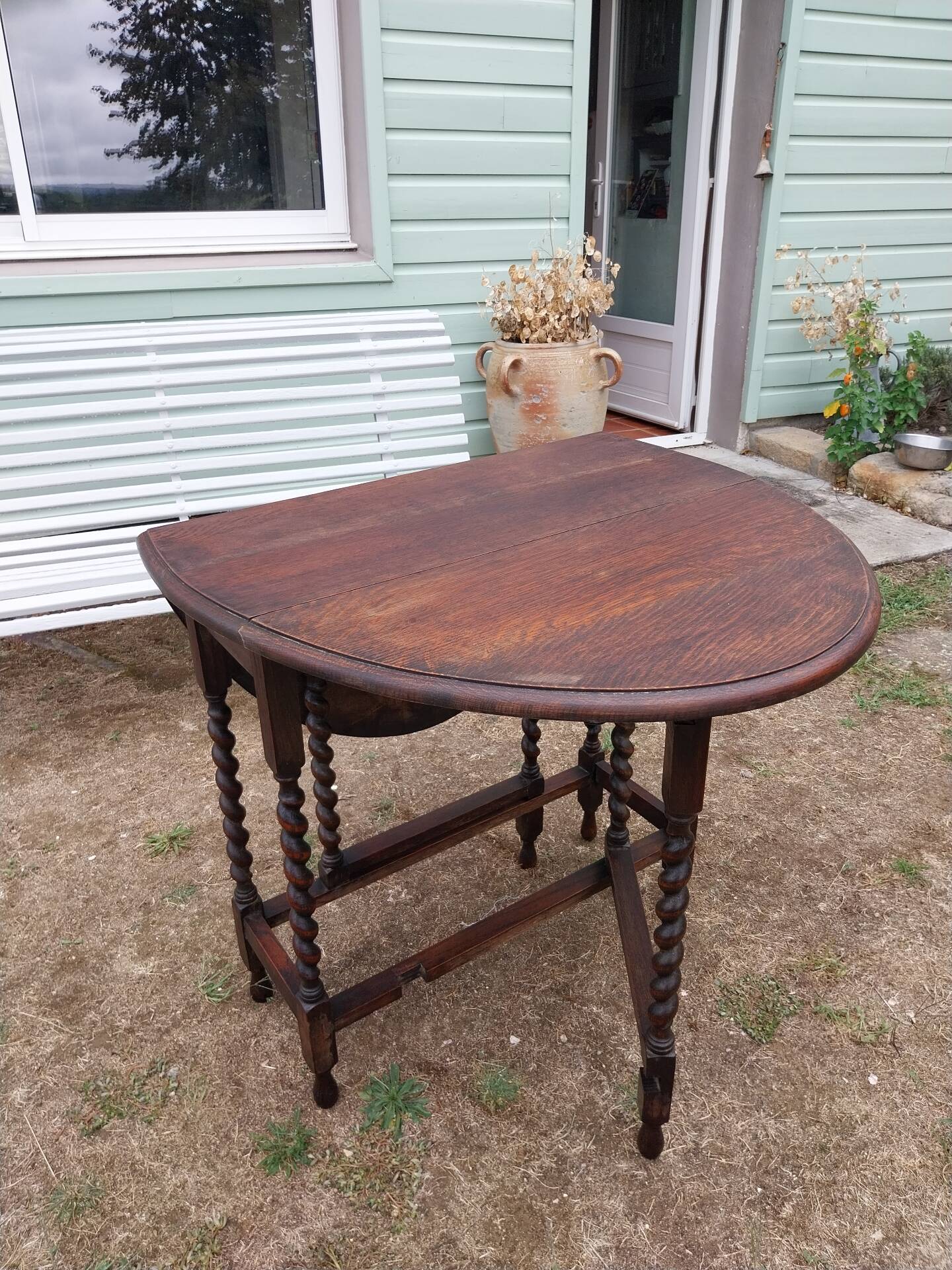 Table pliante en chêne 