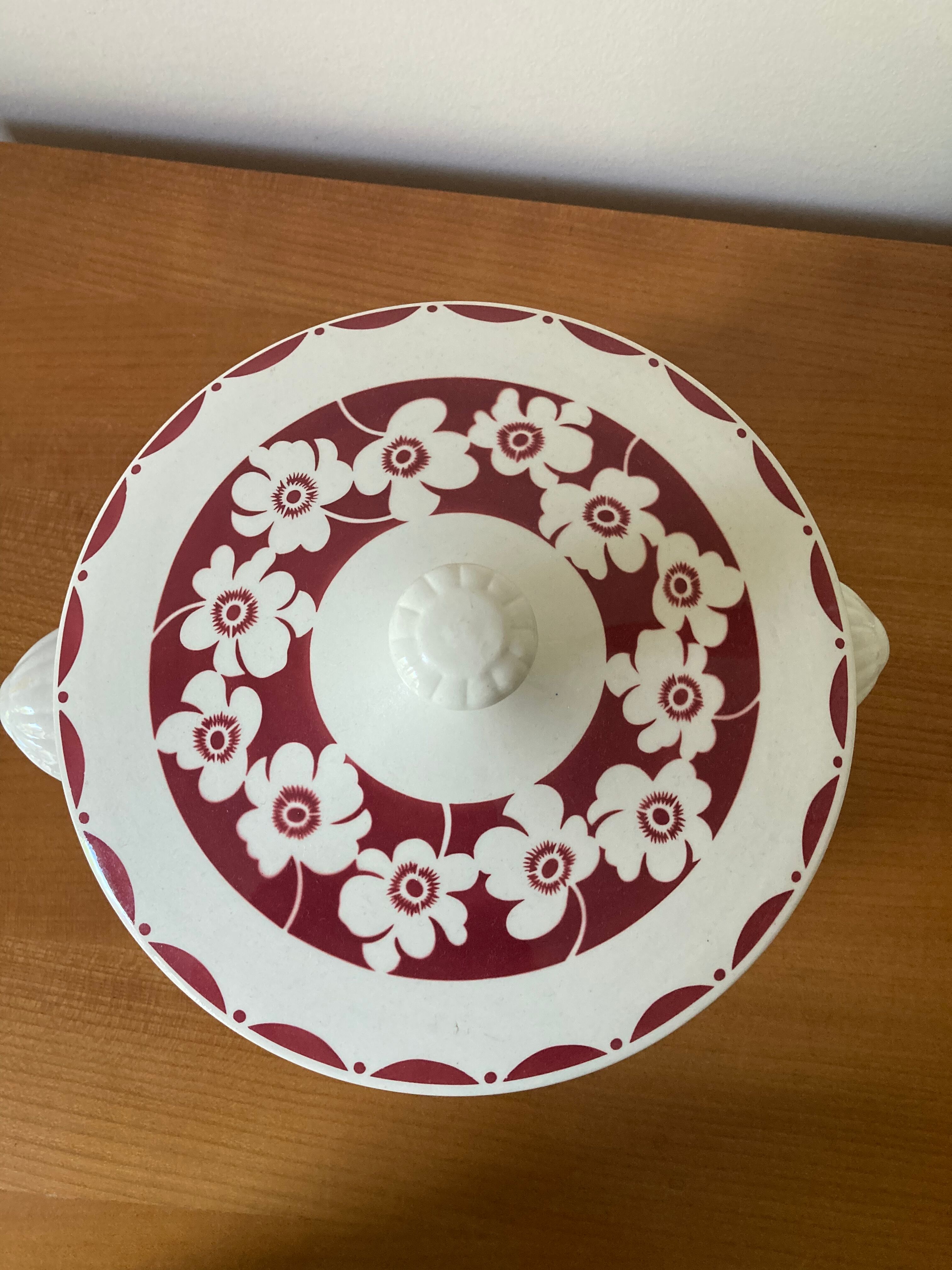 Vintage porcelain soup bowl Digoin Sarreguemines