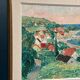 Original Swedish Oil On Panel – “Coastline” By John Hedman – Dated 1973 – Vintage & Framed – 71 × 52 Cm (28" × 20.5")
