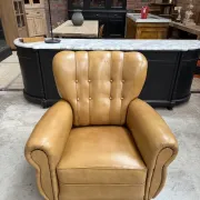 1950s leather armchair