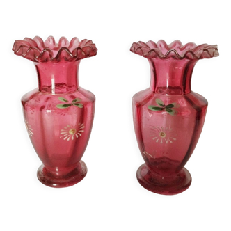Set of two small vases