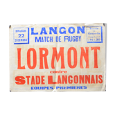 "Rugby Match" poster - City of Langon - 1930s