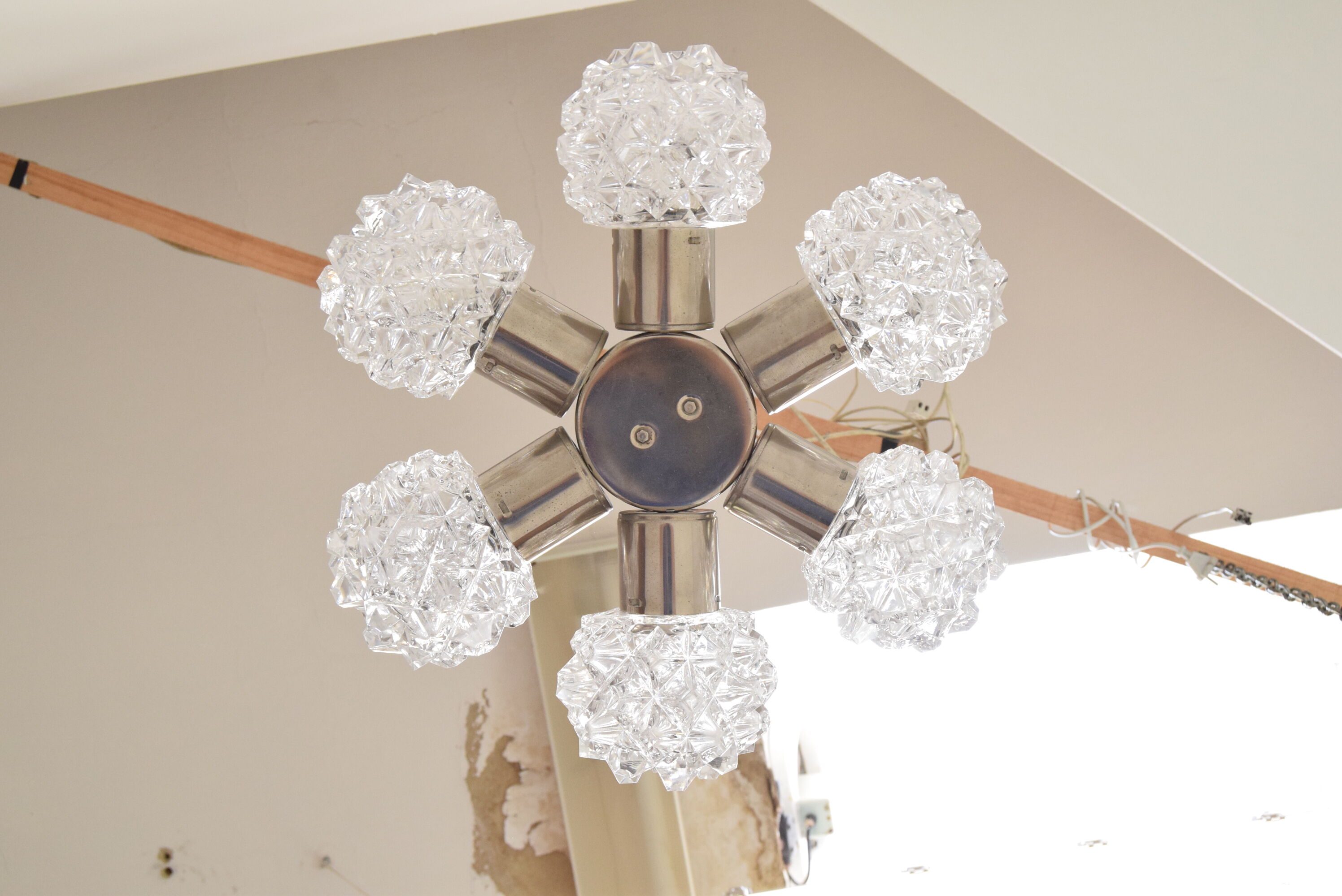 Mid-Century Chandelier Kamenický Šenov, 1960´s