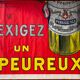 Affiche originale "Exiger un Peureux" Apéritif, Bistrot 160x240cm 1925