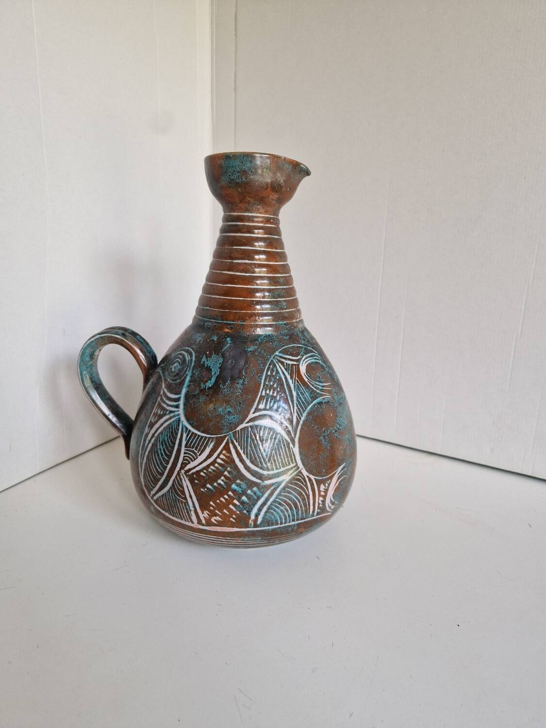 Large Jug Yvon Roy Montgolfier 1960 in Ceramic