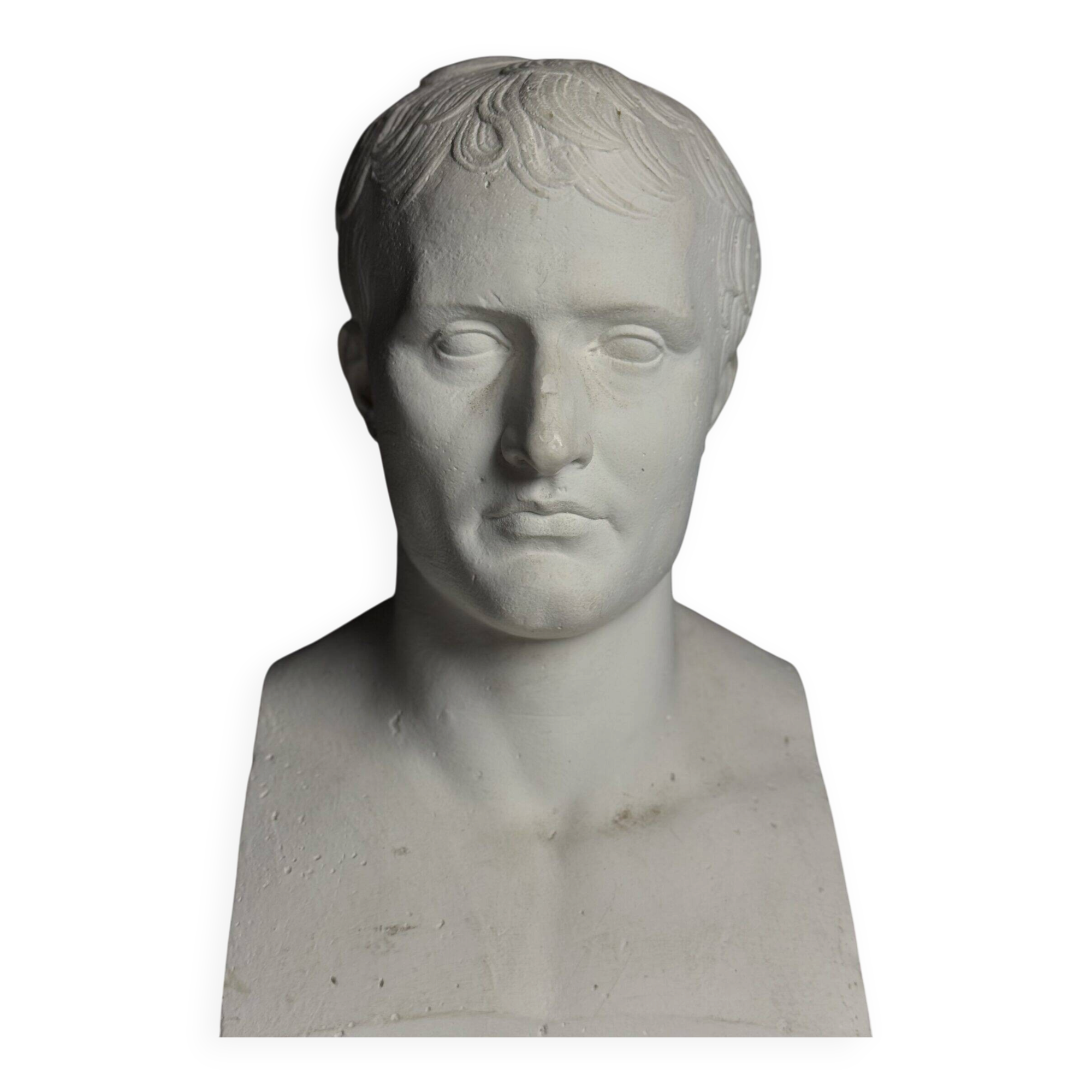 Buste de Napoléon en plâtre, 20e siècle.
