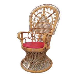 Chaise Emmanuelle, trône de paon