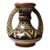 Small handled ceramic vase from Safi, signed, Morocco, 1960-1980.
