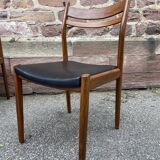 6 vintage Danish Scandinavian style chairs from the 1970s