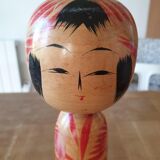 Japanese hand-painted Kokeshi doll from the 1960s