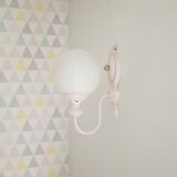 Globe opaline sconce 70s