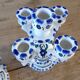 Pair of Tunisian ceramic candlesticks