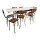 Ensemble table et chaises en formica Tublac 1970