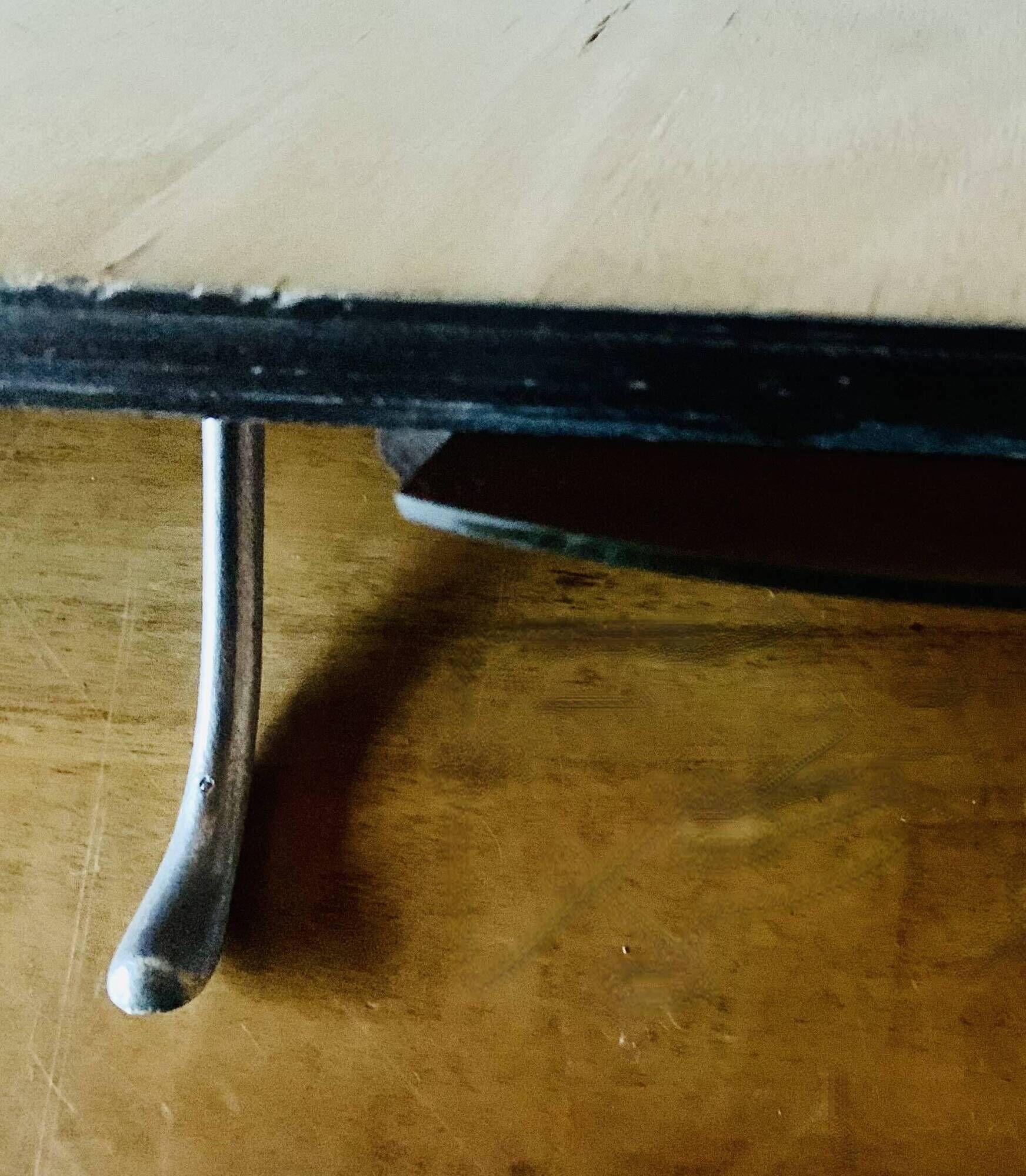 Wooden wall coat rack with vintage mirror - 6 hooks