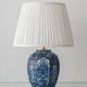 Vintage table lamp in blue and white ceramic from Delft, signed Makkum, hand-painted, 1950s