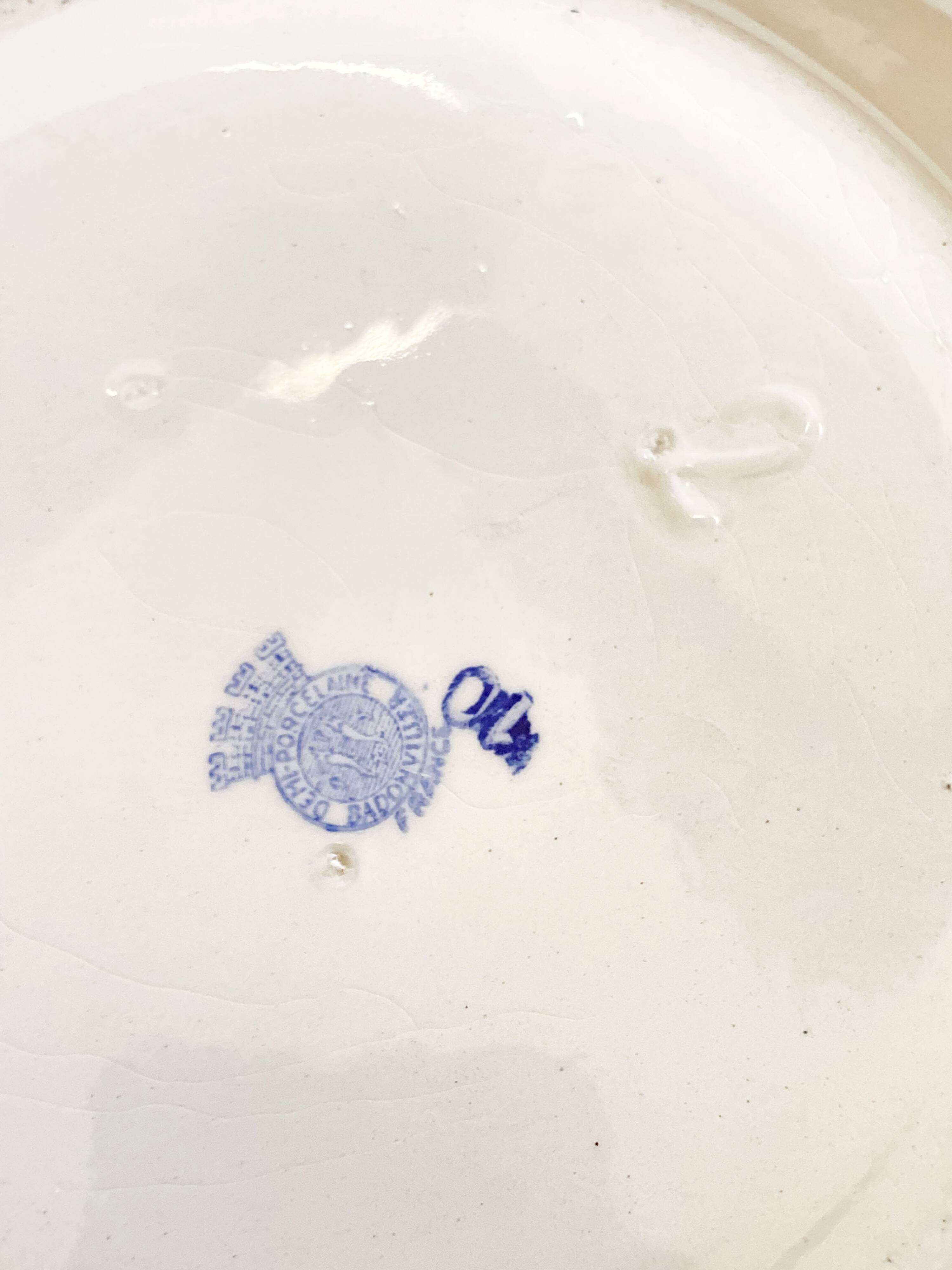 Soup tureen/vegetable dish, Germaine model, Badonviller