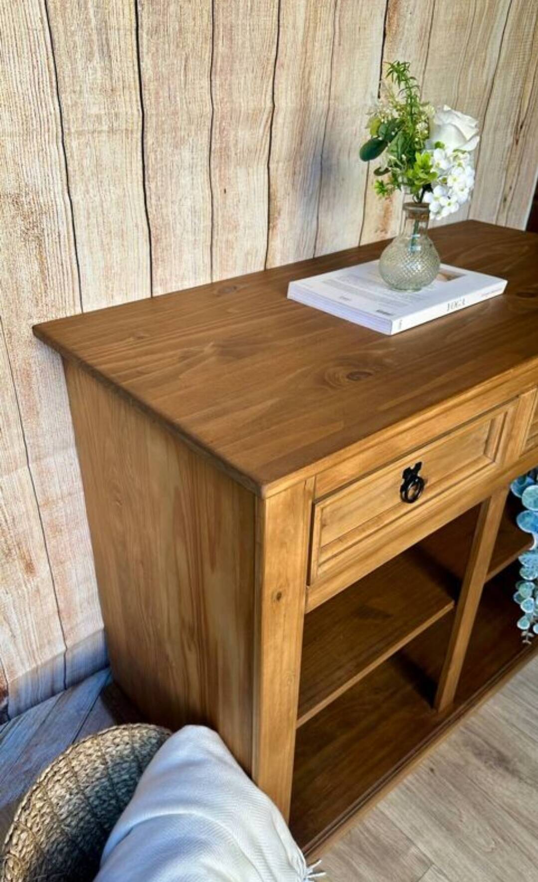 Solid wood sideboard