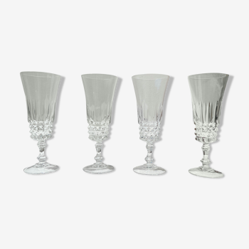 4 flutes cristal d'Arques model tuileries