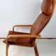 Poang leather armchair by Noboru Nakamura for Ikèa