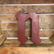 Old sign letter "n"