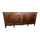 Louis XV Style Sideboard in Mahogany with Four Doors