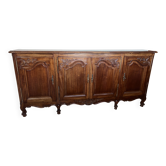 Buffet-Enfilade de Style Louis XV En Acajou quatre portes