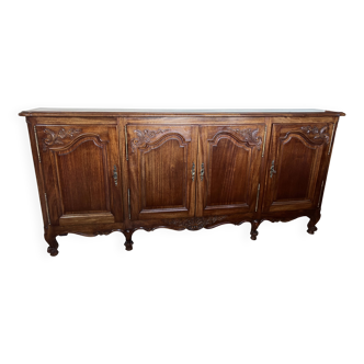 Buffet-Enfilade de Style Louis XV En Acajou quatre portes